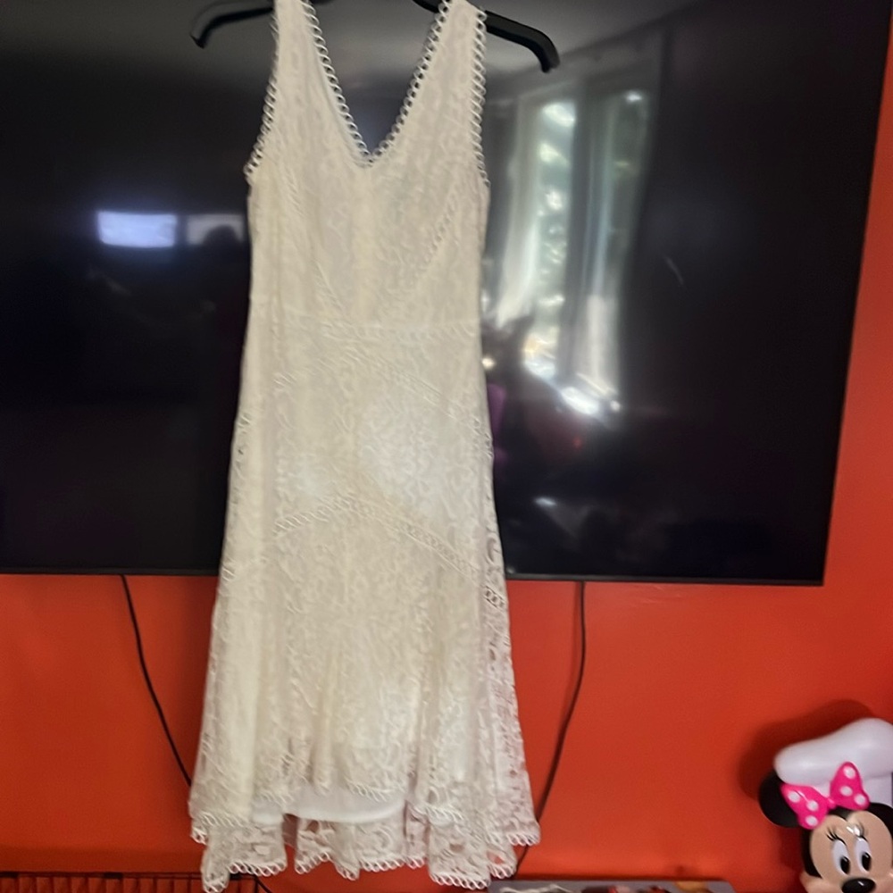 Beautiful lace cream dress worn once